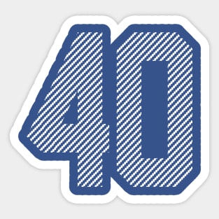 Iconic Numbe 40 Sticker